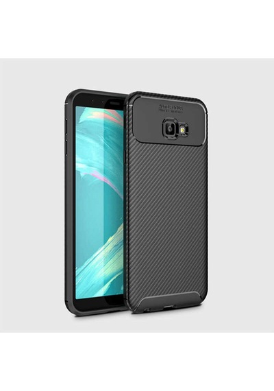 Samsung Uyumlu Galaxy J4 Plus Kılıf Zore Negro Silikon Kapak Siyah