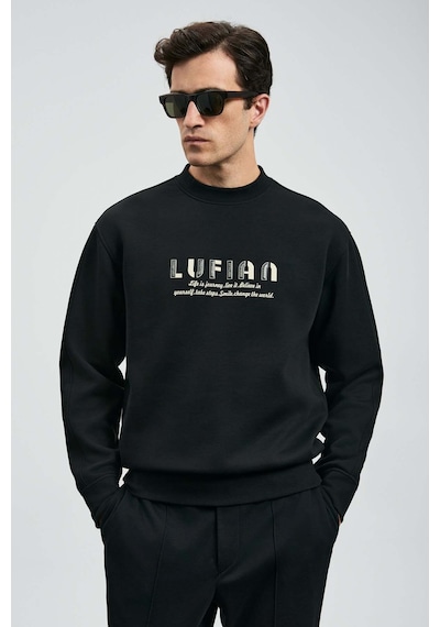 Lufian Oracle Siyah Erkek Sweatshirt 112030178 Siyah