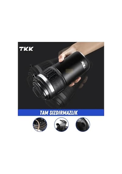 Tkk 630ml Pipetli/pipetsiz Kullanım Askılı Paslanmaz Çelik Termos Kahve Mug Matara Diğer