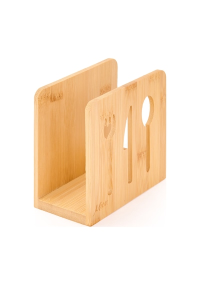 Mienn Bambu Dik Peçetelik - Kahverengi - 14 Cm Renkli
