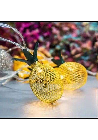 Hubrendy Emin 2 Metre 10 Led Pilli 2 Kademeli Ananas Led Işık