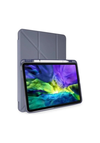 Apple İpad Pro 11 2024 Kılıf Kalemlikli Mars Tablet Kılıfı - Lavender