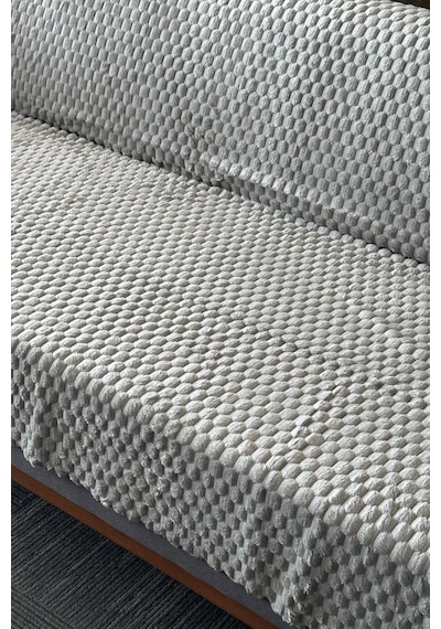 Sofa Cover Pelüş Kaymaz Tabanlı Koltuk Örtüsü 170x215 Cm Gri gri