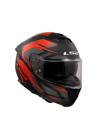 Ls2 Stream 2 Fury Mat Black Red Kask Renkli