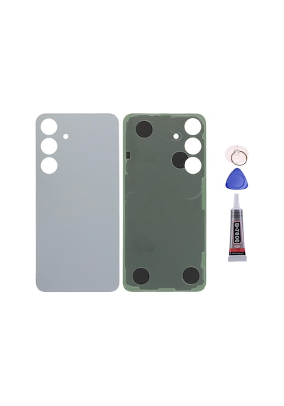 Samsung S25 Gri Uyumlu Arka Kapak Batarya Kapağı Pil Kapağı Yapışkan Ve Sökme Aparatıyla Beraber Full Set Gri