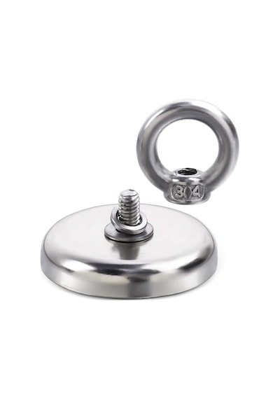 Magnet Fishing Neodyum Pot Mıknatıs, Çap 42mm, Kurtarma Mıknatısı