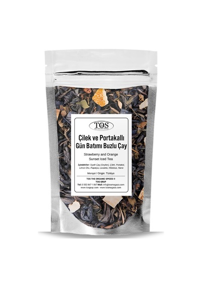 Tos The Organic Spices Çilek ve Portakallı Gün Batımı Buzlu Çay 40 G