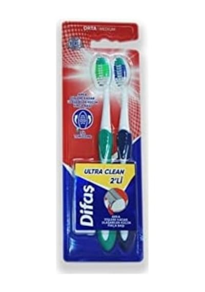 Ultra Clean İkili Diş Fırçası Açık Ahşap