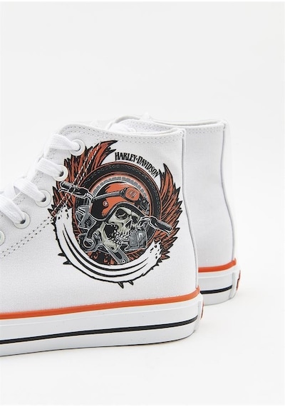 Harley Davidson 023z100150 Pittsburgh White Kadın Sneaker 001