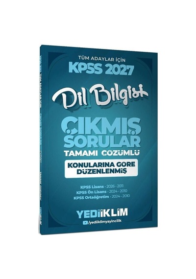 2027 Yediiklim 2027 Kpss Dil Bilgisi Çıkmış Sorular Konularına Göre