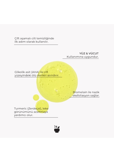 Cosmed Bromelain & Glikolik Asit İçeren Temizleme Yağı - Pineapple Enzyme Cleansing Oil - 200 ml