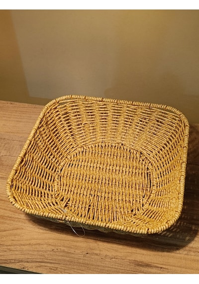 Büyük Boy Hasır Rattan Yuvarlak Sunumluk / Meyve Sepeti / Ekmeklik Diğer