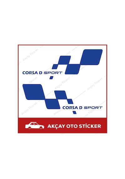 Opel Corsa D Sport Sticker Corsa Sticker Opel Oto Sticker