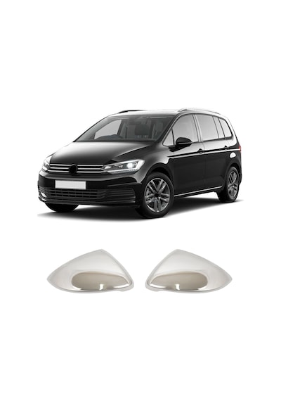 Volkswagen Touran Uyumlu 2015-2018 Krom Ayna Kapağı 2 Parça Paslanmaz  Çelik