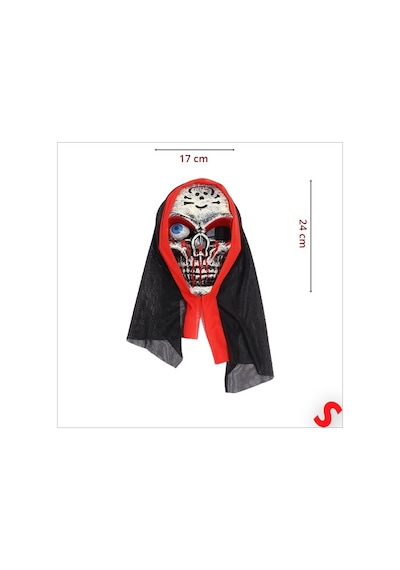 Maske - Tek Gözlü İskelet Maske - Beyaz 0 - 99