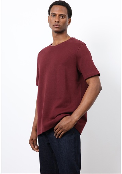 Antioch Regular Fit Basic Erkek T-shirt Bordo