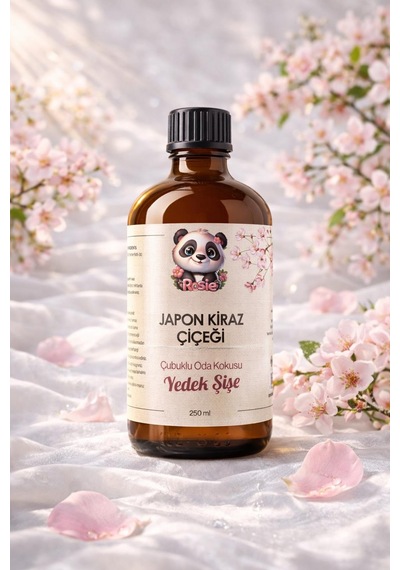 Rosie Japon Kiraz Çiçeği Çubuklu Oda Kokusu Yedek Şişe 250 Ml Sakura Reed Diffuser Refill Fresh