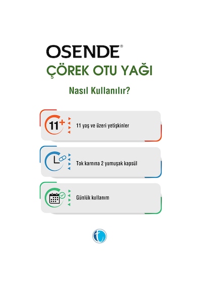 Osende Çörek Otu Yağı 30 Yumuşak Kapsül