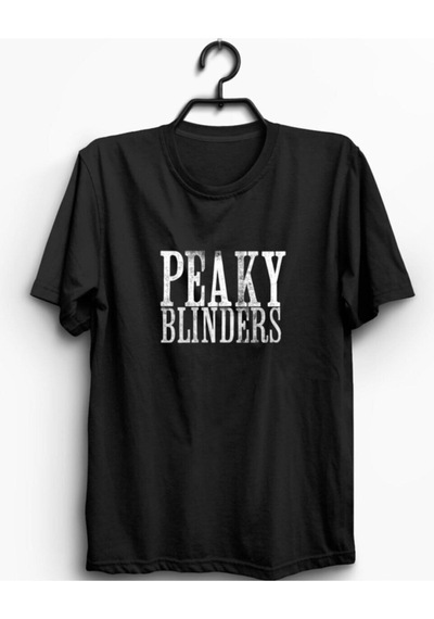 Stoned&Fame Unisex Siyah Peaky Blinders Baskılı Büyük Beden T-shirt SIYAH