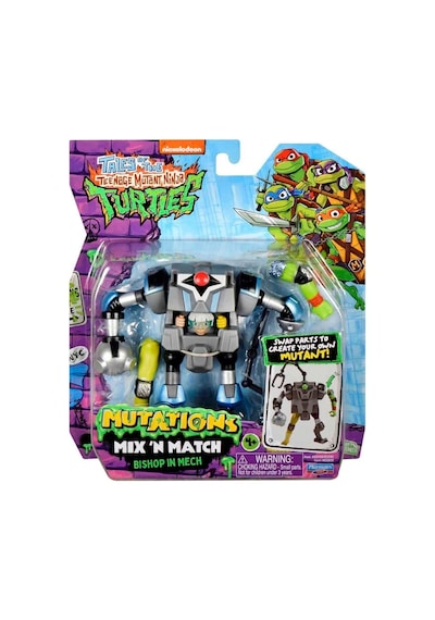Teenage Mutant Ninja Turtles Mutations Mix N Match Bishop İn Mech Figürü