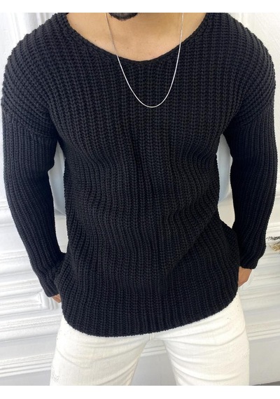 Elku Moda Elkumoda Kazak Oversize Triko Bol Kesim Salaş Kazak-2823