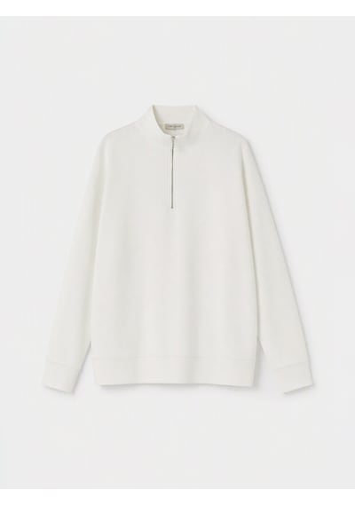 Lcw Comfort Beyaz Dik Yaka Soft Touch Kadın Sweatshirt