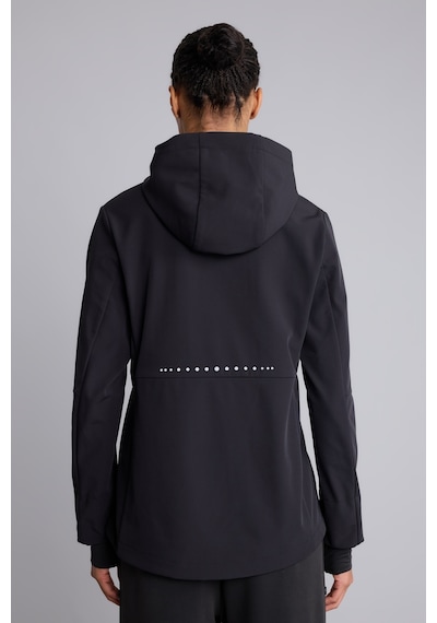 Defacto Rüzgar Geçirmez Su İtici Softshell Slim Fit Kapüşonlu Fermuarlı Cepli Yağmurluk C4951ax26aubk81 Siyah-bk81
