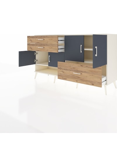 Hyperion Konsol 3 Raflı 3 Çekmeceli 4 Kapaklı 176x44x99 Aytaşı-an Aytaşı-antrasit/çam Hyperion Konsol 3 Raflı 3 Çekmeceli 4 Kapaklı 176x44x99 Aytaşı-an Aytaşı-antrasit/çam