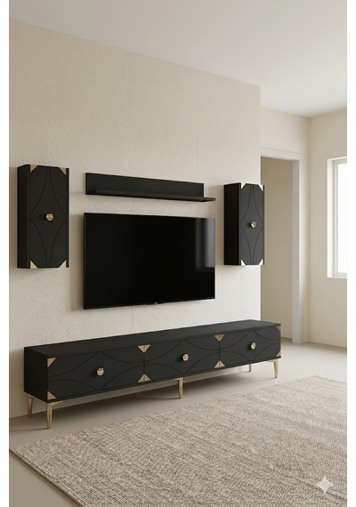 Tvr1897ag Alfa Tv Ünitesi Takımı Antrasit-gold 180cm