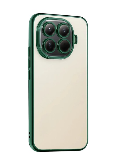 Xiaomi Mi 15t Pro Uyumlu Lensli Silikon - Yeşil