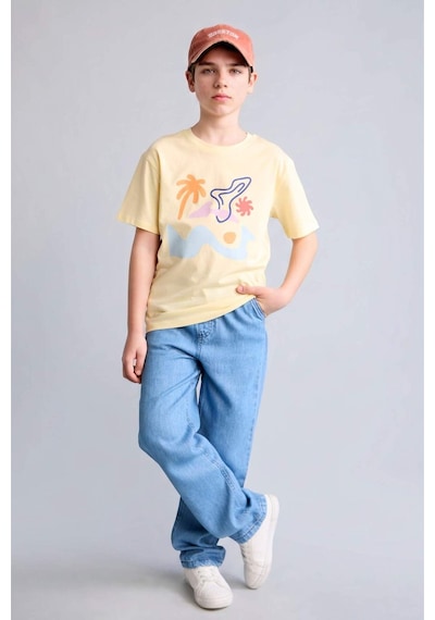 Defacto Baggy Fit Jean Pantolon Erkek Çocuk H5579a826smnm39 Mavi-nm39
