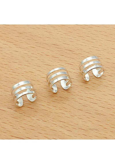 Örgüler Ve Dreadlocks İçin Metal Saç Manşet Halkaları - 100 Adet Saç Takı Klipsleri Silver Type A, Type A