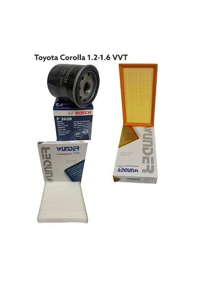 Toyota Corolla Uyumlu 1.2-1.6 Vvti (E210) 2019 Ve Sonrası Yağ Bakım Seti 551066077