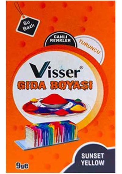Visser Gıda Boyası Turuncu 9 Gr