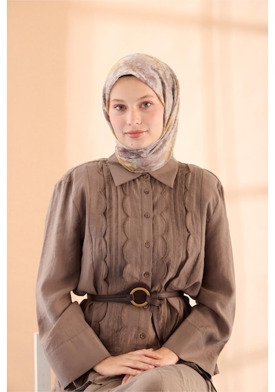 Silk Home Soft Eşarp 73095-04 Sütlü Kahve, Kahverengi, Hardal
