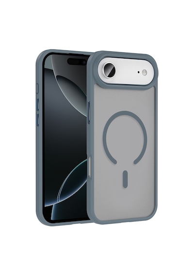 Apple Uyumlu iPhone 17 Air Kılıf M-safe Şarj Özellikli Mat Arka Yüzey Zore Sio Kapak Gri