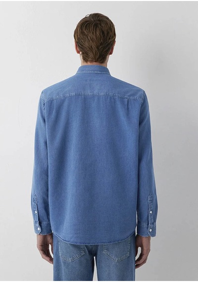 Mavi Cepli Denim Regular Fit İndigo Erkek Gömlek 0212085-18790 Indigo