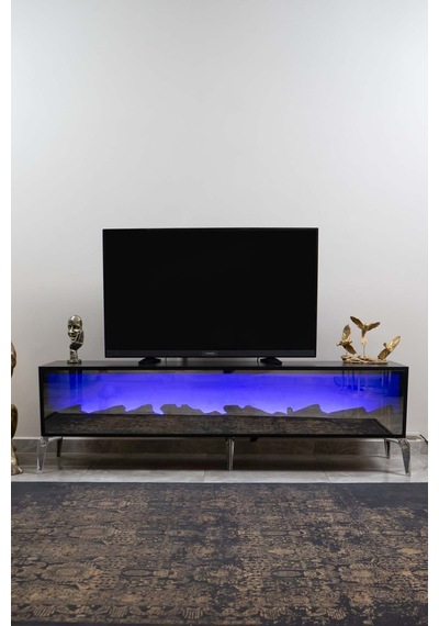 Leon Şömineli Tv Ünitesi 170 X 30 Antrasit Renkli Siyah Siyah Leon Şömineli Tv Ünitesi 170 X 30 Antrasit Renkli Siyah Siyah