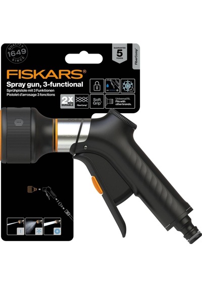 Fiskars 1067194 Fibercomp 3 Fonksiyonlu Sulama Tabancası