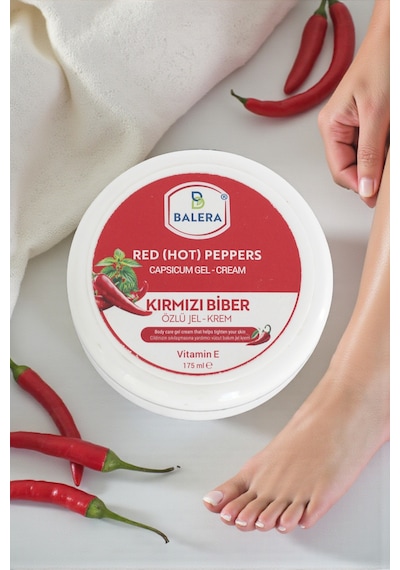 Selülit Jeli 175ml - Sıkılaştırıcı Etkili Kırmızı Biber Ve Acı Biber Özlü Masaj Jeli