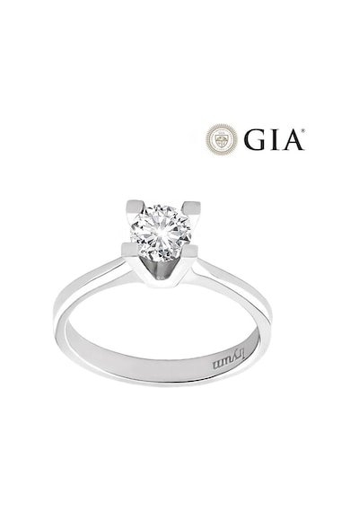 0.50 Karat D Vs2 Gıa Sertifikalı Pırlanta Tektaş Yüzük Beyaz