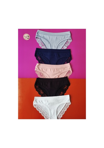 Demirsa Boutique Dantelli, Biye Detaylı 5'li Lacivert, Beyaz, Pudra, Beyaz Ve Mavi Renk Modal Kadın Külot Beyaz Demirsa Boutique Dantelli, Biye Detaylı 5'li Lacivert, Beyaz, Pudra, Beyaz Ve Mavi Renk Modal Kadın Külot Beyaz