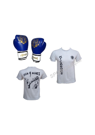 Spor_Carsim Evox Boks,Kickboks Eldiveni,Kick Boks Tişört,S,M,L,Xl Beyaz (252490877)