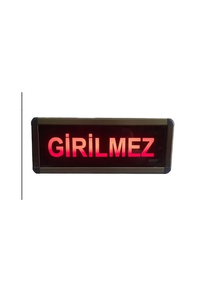 Sanec 220v Ac Anahtarlı Girilmez Tabelası Kasa Ölçüsü: 12x30 Cm