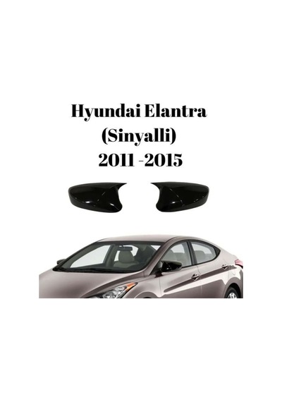Hyundai Elantra Sinyalli 2011 2012 2013 2014 2015 Uyumlu Ayna Kapağı Seti Parlak Siyah