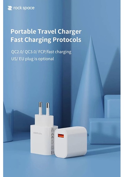 Şarj Cihazı Beyaz 18w Qc 3.0 Mini Seyahat Tipi