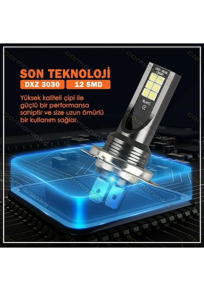 Cree Led Xenon Far Ampulü H1 H3 H4 H7 H11 9005 9006 4400Lm 311291930