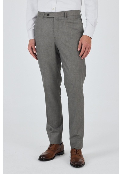 İmza Bej Esnek Yandan Cepli Comfort Fit Classic Pantolon 1003250154 Bej