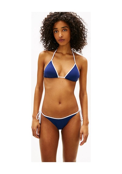 Tommy Hilfiger Kadın Triangle Bikini Üstü-16079 Lacivert