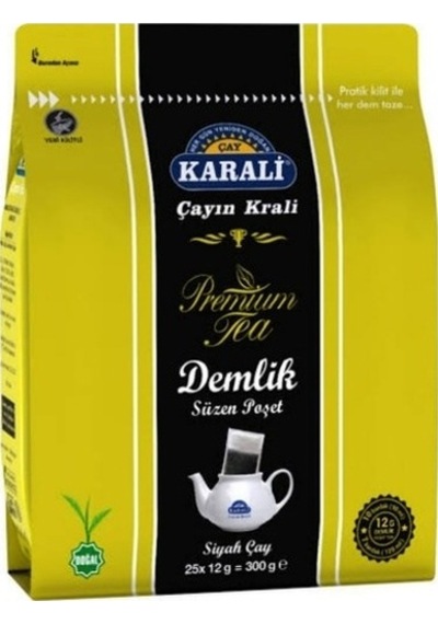 Karali Demleme Yeşil Çay 2 x 200 G + Demlik Poşet Çay 2 x 300 G